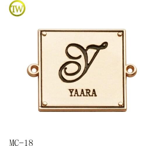 New design garment clothing metal label tags with custom logo