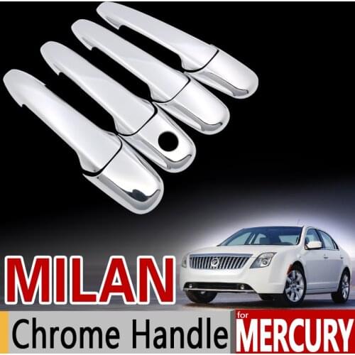 For Mercury Milan Luxurious Chrome Handle Cover Trim Set 2006 2007 2008 2009 2010 2011 2011 Car Accessories Sticker Car Styling