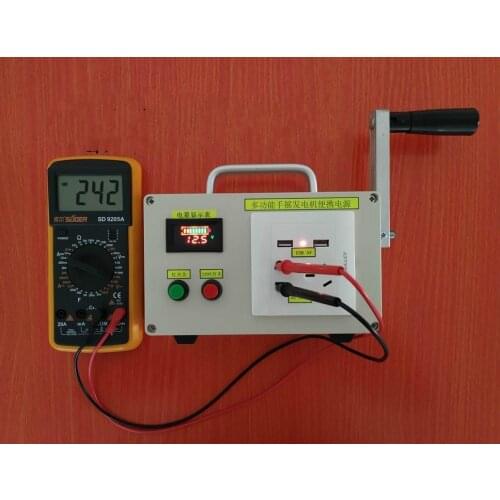 Hand crank generator outdoor mobile power 220V large capacity storage treasure 150W home appliances camping power supply