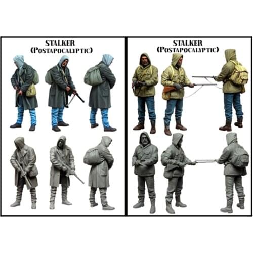 Modern 2 people need to assemble and paint by themselves 1:35