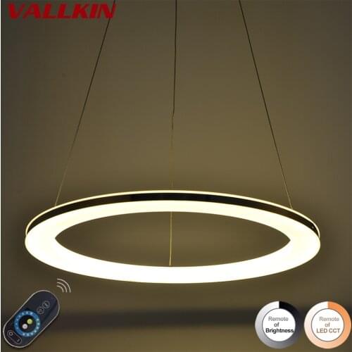 Modern LED Pendant Lights for Dining Room Pendant Lights for Living Room Circle Rings Acrylic LED Ceiling Lamp