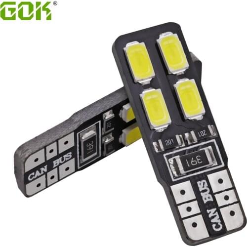 Super Bright!! 4 X W5W T10 led canbus 194 168 5630 5730 t10 8SMD Canbus NO ERROR 12V Car Auto Bulbs Indicator Light Parking Lamp