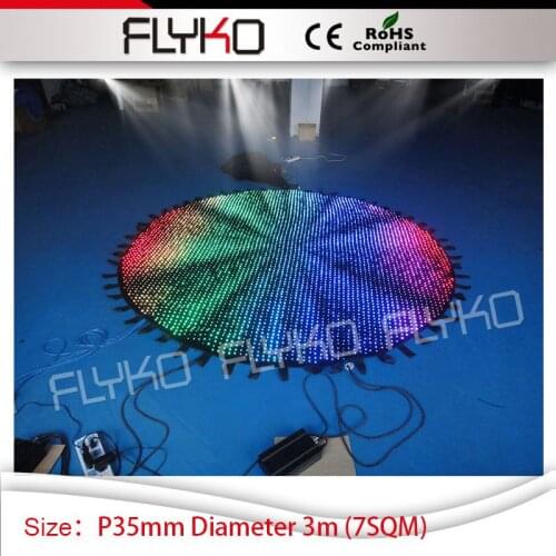 Top sale LED indoor flexible led curtain screen round design dj booth nightclub tv decor led video curtain P35mm