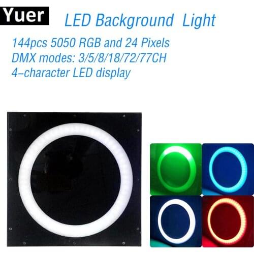 2019 144Pcs LED Halo Pixes Background Lights Sound Activated Party Light Club LED Effect DJ Disco Rotating Stage Stroboscope