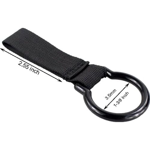 Tactical Slide-On Duty Belt Ring Holder Outdoor C Cell Flashlight Holder for Duty Belt Backpack Camping Hiking Accesosories