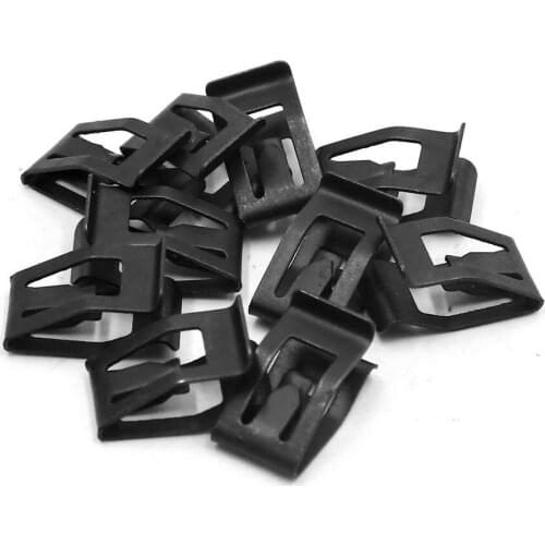 Uxcell 10Pcs 7mm Hole Black Metal Rivets Car Interior Dashboard Panel Trim Clips