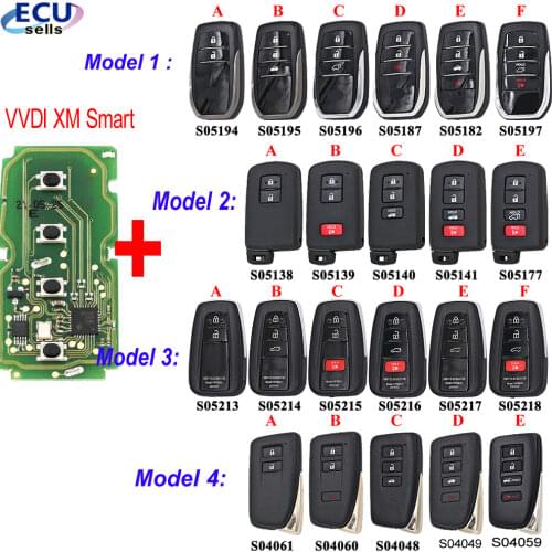 VVDI XM Smart Universal Remote Full Key for Toyota 8A / 4D for KEY TOOL Plus Max VVDI2 VVDI Mini Support Renew & Rewrite