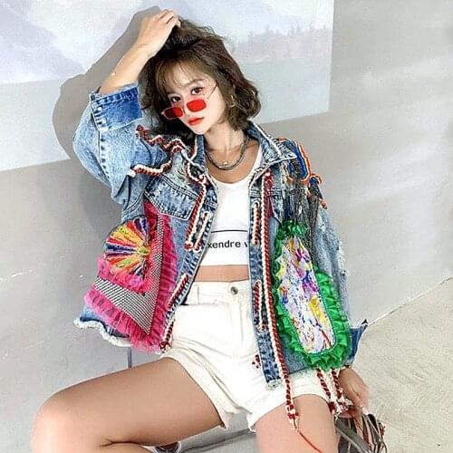 YIDILAMA Womens Denim Jackets