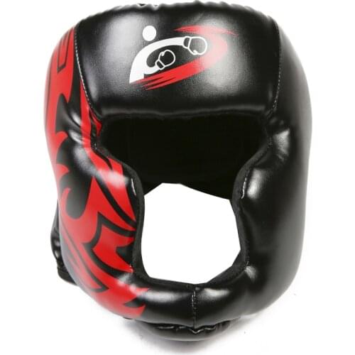 Free Size Muay Thai Boxing Taekwondo MMA Helmet Head Protector Karate Sparring Kickboxing Protective Headgear