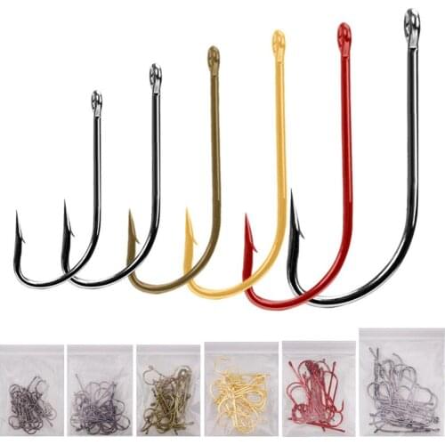 150 Pcs/set Fish Hook Lure Soft Baits Crank Narrow Abdomen Straight Handle Hook