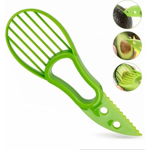 3 In 1 Avocado Shea Peel Peeling Knife Pulp Separator Plastic Knife Kitchen Tool Kitchen Gadget