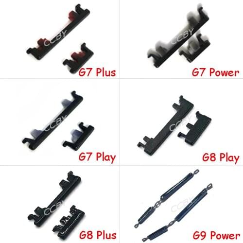 50pcs Power ON OFF Volume Up Down Side Button Key For Motorola Moto G7 G8 G9 Power Play Plus Lite