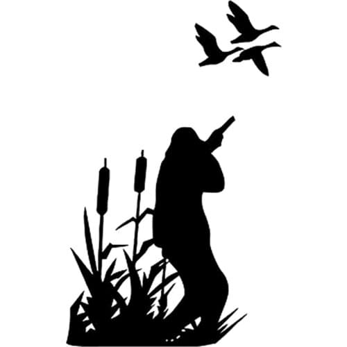 9.3cm*15cm Hunting Duck Vinyl Decal Accessories Fashion Motorcycle Car Sticker Black Silver S6-2698