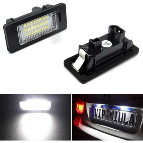 Car Automobile Led License Plate Light Car Number Lamp 2pcs 24 SMD For BMW E90 E82 E92 E93 M3 E39 E60 E70 X5 E39 E60 E61 M5 E88