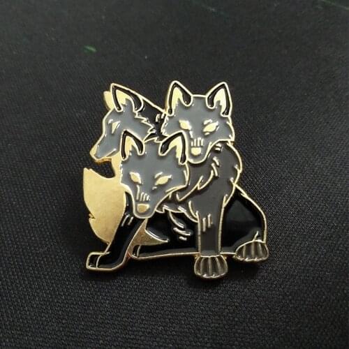 Cerberus Pins Ancient Greek Mythology Brooches Badges Metal Button Hard Enamel Pins Gifts for Friends Jewelry Wholesale