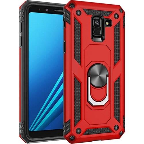 For Samsung Galaxy A8 2018 Case A8 Plus Magnet Car Ring Stand Holder Cover For Samsung A8 plus A8+ A8plus 2018 Coque funda capa