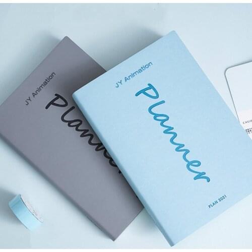 Agenda Daily Weekly Monthly Planner Notebook A5 Organizer Journal Time Management Schedule School Supplies Stationery