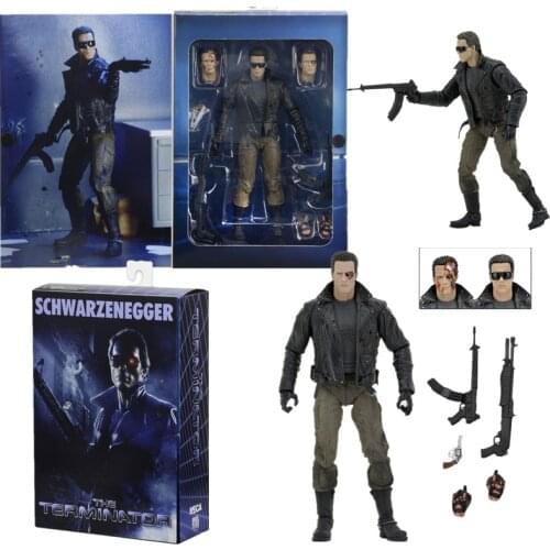 Arnold Schwarzenegger Figure NECA The Terminator Figure Schwarzenegger Judgment Day T-800 Action Figures Collectible Model Toy