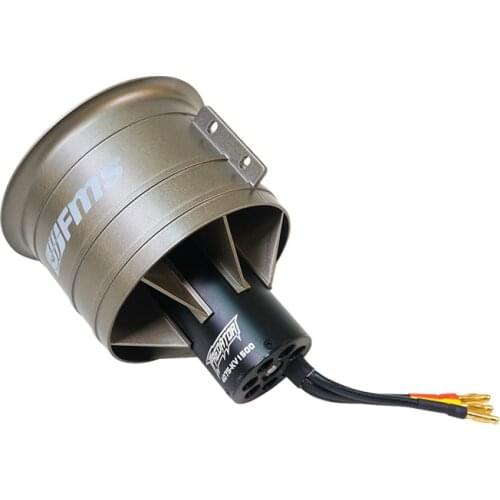 FMS 90mm Pro 12-Blades Ducted Fan EDF with 4075 1500KV 8S Inrunner Brushless Motor for RC Airplane Ducted Fan Plane DIY Parts