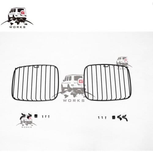 G glass w463A head lights covers fit for W464 all style W464 G500 G350 G63 headlight black cover