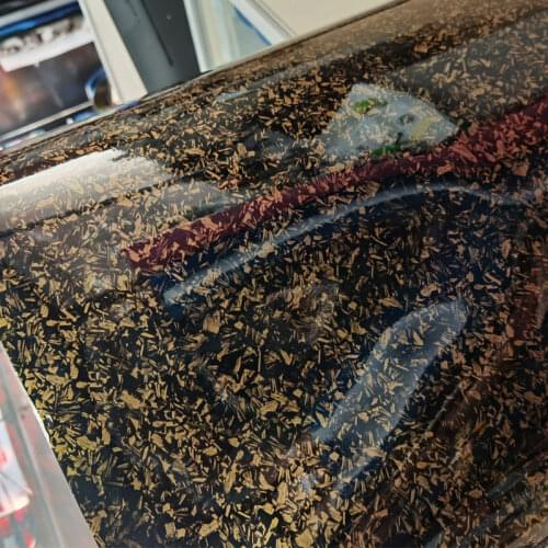 7 Sizes Glossy 3D forged black silver gold Carbon Fiber Wrapping Vinyl Film Motorcycle Stickers Decals Auto Accessories