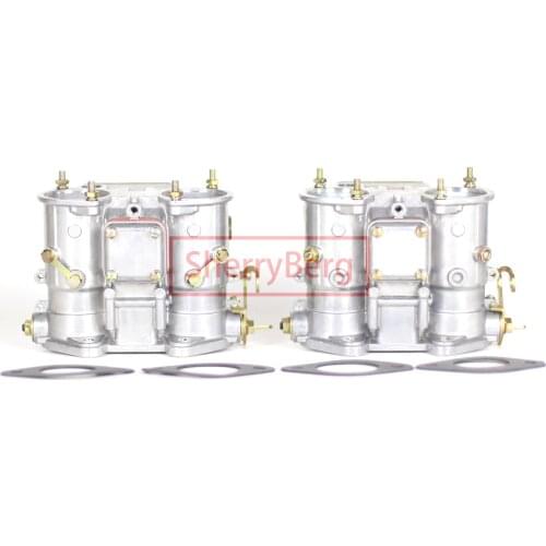 SherryBerg 2PCS Carburetor For Weber 40 DCOE 40mm Twin Choke 19550.174 4 cyl 6 Cyl Dellorto SOLEX 40DCOE EMPI Holley Carburador