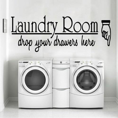 Classic Laundry Room Wall Art Decal Wall Sticker Mural For Babys Rooms Background Wall Art Decal