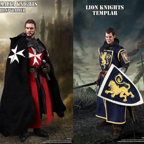 1/6 Scale Malta Knight Hospitaller Action FP003/ Lion Knight Templar FP004 12" Full Set Soldier Action Figure Doll In Stock