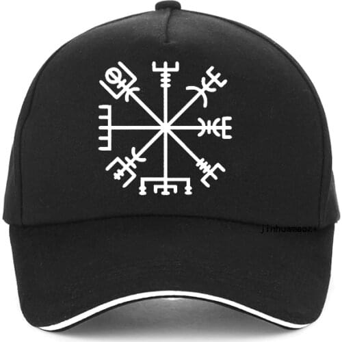Fashion Brand Vegvisir Futhark Runes Navigator Vegvisir Viking Compass Baseball cap Men Women adjustable Hip-Hop snapback hats