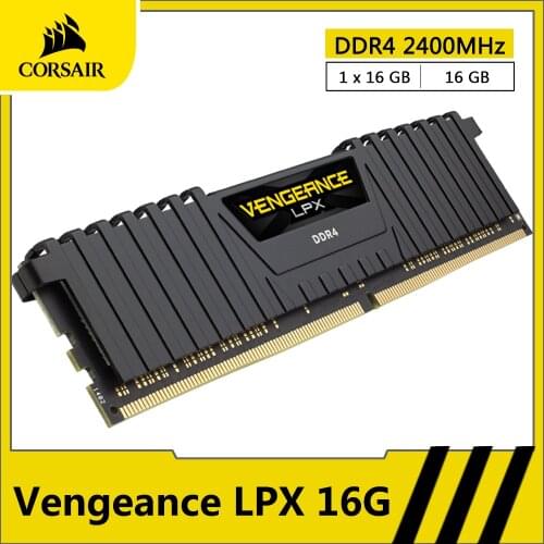 CORSAIR Vengeance LPX RAM DDR4 16GB 32GB 2400MHz Desktop Memory PC Computer Desktop Memoria RAM DDR4 288 Pin DIMM Module