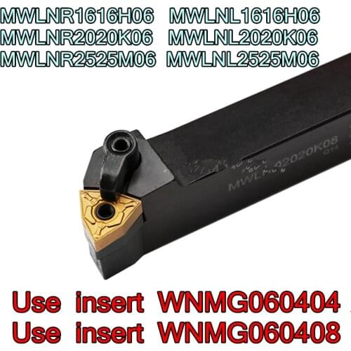 MWLNR MWLNL 1616H06 2020K06 2525M06 Use insert WNMG060404 WNMG060408 Free shipping