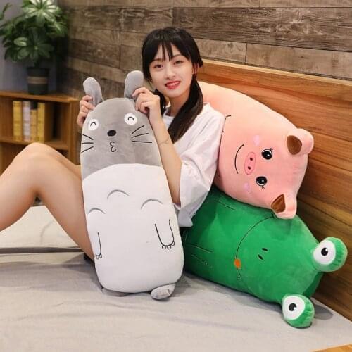 Soft Pig Bear Hamster Totoro Plush Toy Cute Cartoon Animal Frog Mouse Rabbit Stuffed Doll Chair Pillow Cushion Baby Girls Gift
