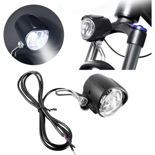 Voltage: 12-80 V Headlight Ebike Headlight Bike Front Light Electric Bicycle LED Light Front Light with Horn Waterproof