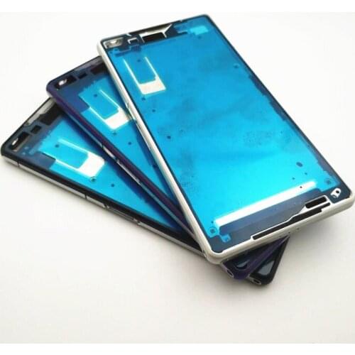 Original Bezel Replacement Front Middle Frame For Sony Xperia Z2 L50w D6503 D6502 Front Housing Middle LCD Frame Plate Chassis
