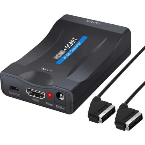 HDMI to SCART Converter HDMI Input SCART Output Adapter With 1.5m Scart Power For SKY HDTV STB VHS Xbox PS3