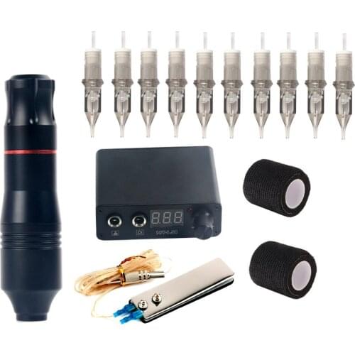 Professional Tattoo machine kits Tattoo rotary pen with needle carrtidge for microblading eyebrow tattoo