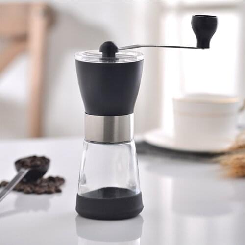 Manual Coffee Grinder Washable Ceramic Core Handmade Mini Coffee Bean Burr Grinders Mill Kitchen Tool Portable Coffee Grinder