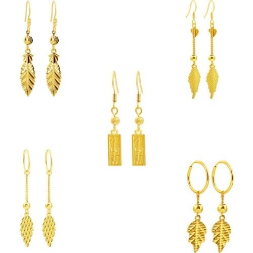 VAMOOSY Statement Tassel Drop Earrings for Women wedding Jewelry Dubai 24K Gold color Metal Vintage Dangle Piercing Brincos gift