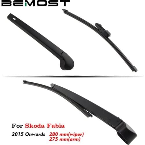 BEMOST Auto Car Rear Windshield Wiper Arm Blade Natural Rubber For Skoda Fabia Hatchback From 2000 To 2018 Windscreen Washer