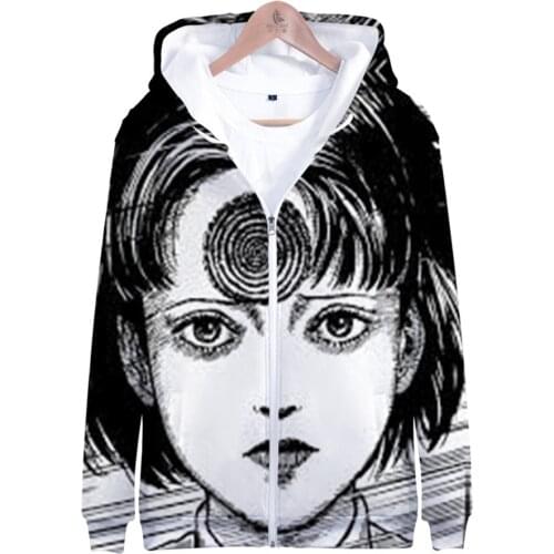 Japan Junji Ito Horror Manga Comics 3D Print Men Women Hooded Hoodies Sweatshirts Long Sleeve Casual Streetwear Hoodie