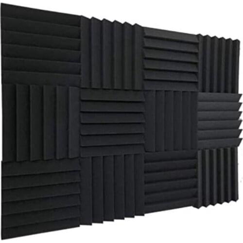12 Pieces Acoustic Foam Panels,High Density Wedge Tiles Acoustic Padding for Home or Studio Sound Insulation,30X30X5cm