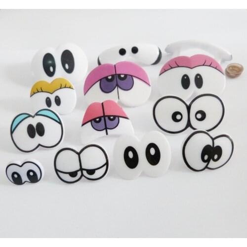 30pcs/lot cartoon plastic toy eye safety toy eyes & soft washer for diy plush doll findings