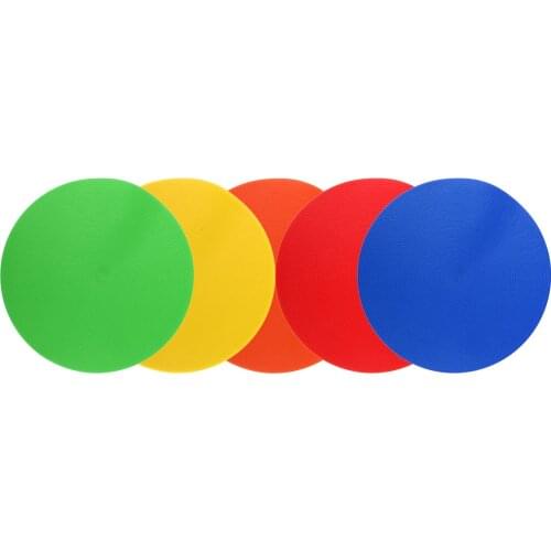 5PCS Sports Spot Markers Flat Field Cones Soccer Basketball Floor Spots