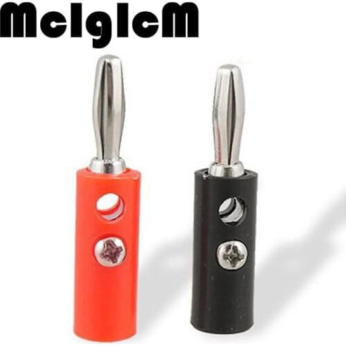 500pcs/lot banana plug test probe, plug Banana 4MM, Speaker Screw Wire Cable