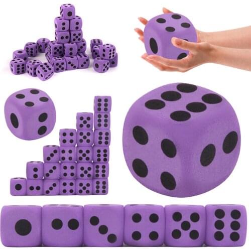 6 Pieces/lot Specialty Foam Dice EVA Foam Dice 3.8CM Suitable For Outdoor Game Dice Children Toys