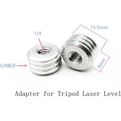 2pcs 1/4"-20 female to 5/8"-11 male Threaded Screw Adapter for Tripod Laser Level Bosch Adapter
