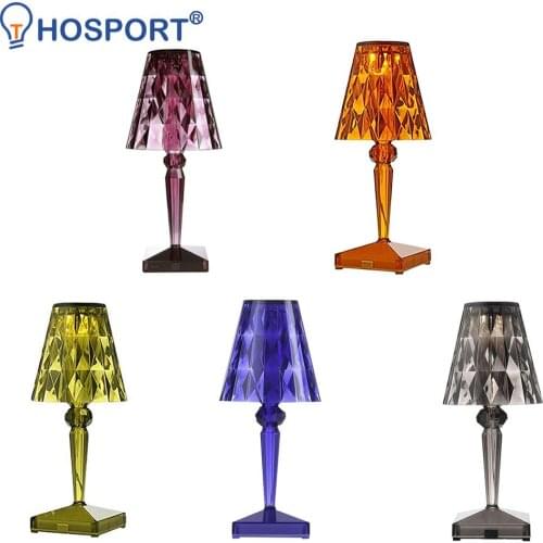 Diamond Table Lamp USB Rechargeable Acrylic Decoration Lamp Bedroom Bedside Crystal Table Lamp Gift Night Light Lighting Device