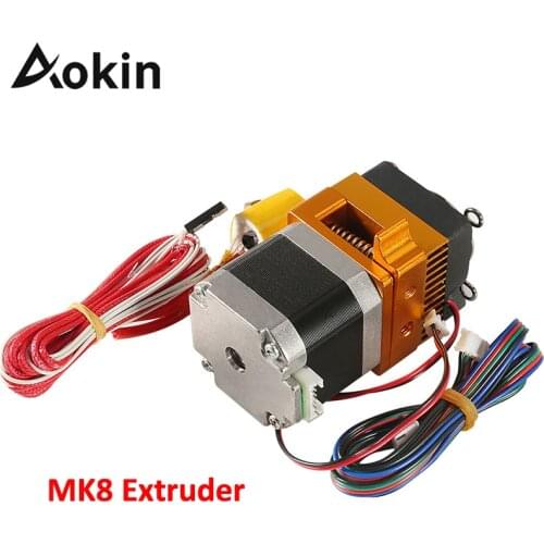 Aokin MK8 Extruder Head J-head Hotend 0.4mm Nozzle Kit 1.75mm Filament Extrusion Gear for 3D Printers Parts