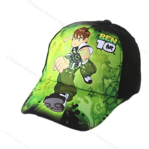 Ben 10 New Cartoon Boy Baby Sunhat Baseball Cap Spring Summer Autumn Sunscreen Hat Kids Toys for Children Outdoor Boys Sun Cap
