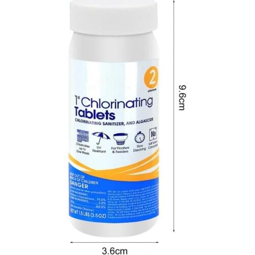 1 Bottle 100g Safe Effervescent Tablet Deodorant Safe Plastic Innovative Eco-friendly Swimming Pool Tablet for Home